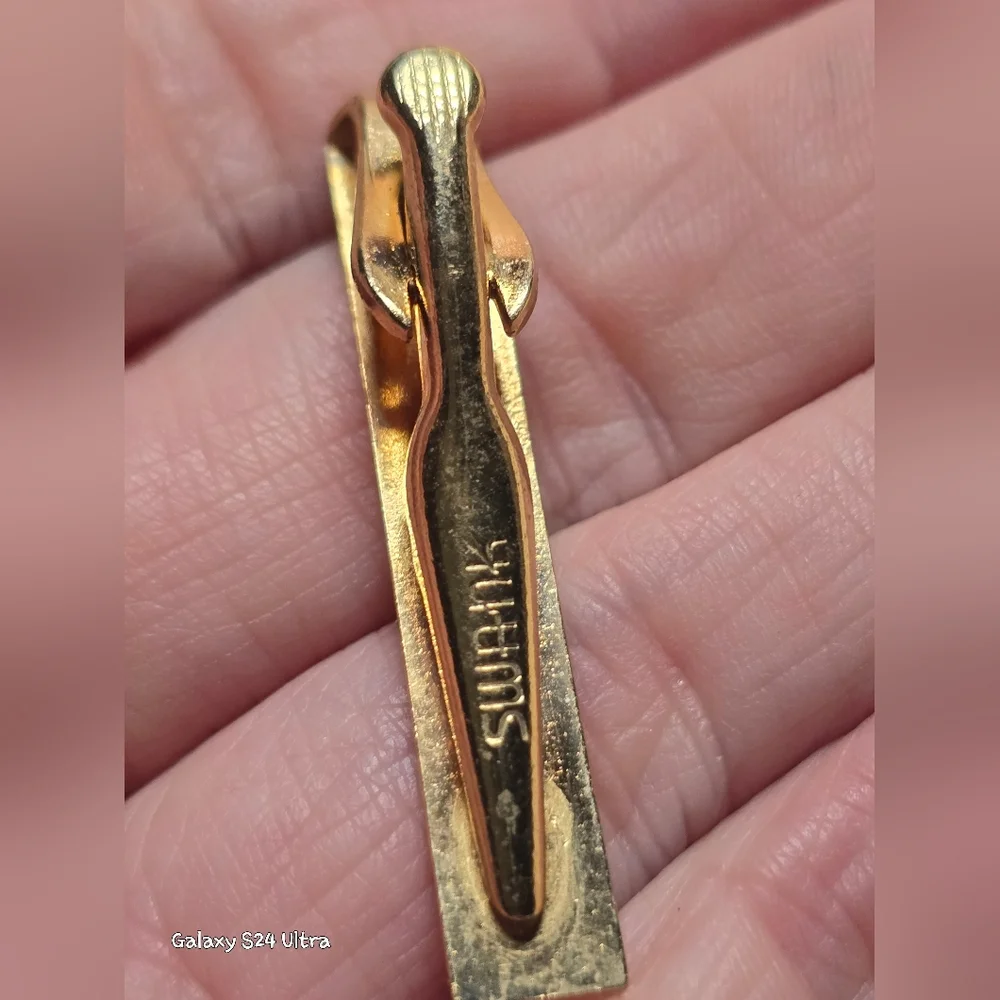 Vintage SWANK Gold Plated Men's Cufflinks Original Box GUC